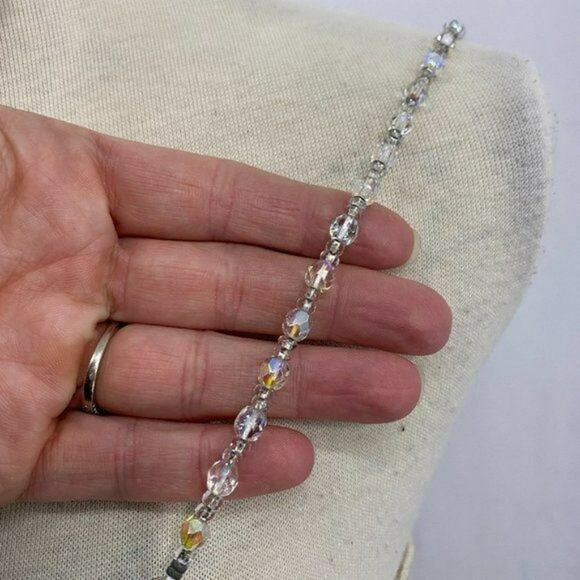 Vintage Jessica McClintock Ivory Beaded Straps Size 8 - Picture 3 of 8